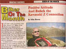 Biker of the Month January 2009 Axel Buhck